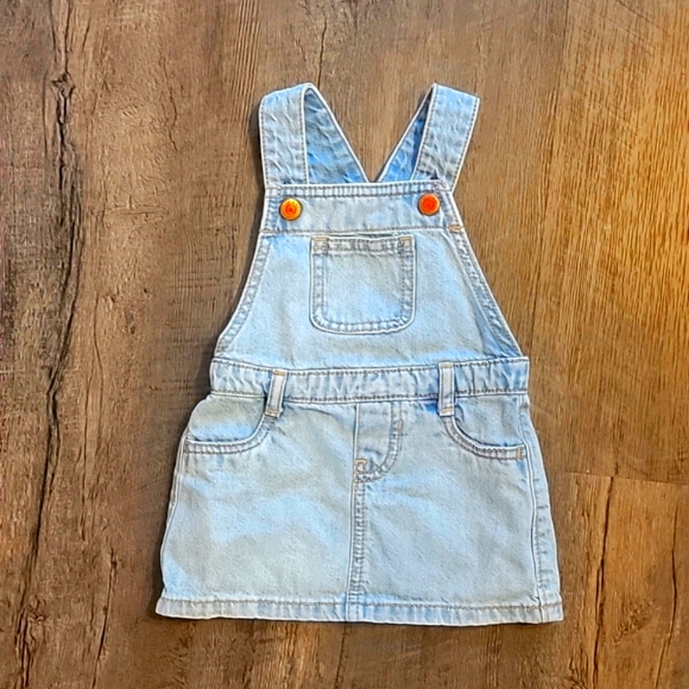 Baby Girl Old Navy Denim Overalls Dress